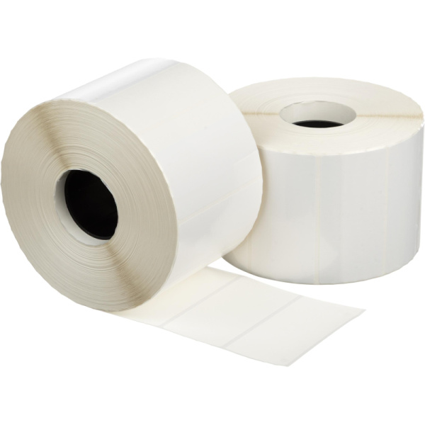 Термотрансферные этикетки 40x80 мм полипропиленовые глянцевые (диаметр  втулки 40 мм, 12 рулонов по 2000 этикеток)
