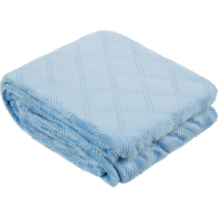 Плед Luscan микрофибра 200x220 см синий