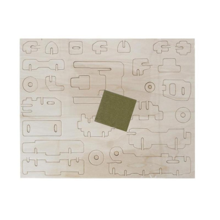 Сборная модель из дерева Rezark Пазл 3D Классический автомобиль