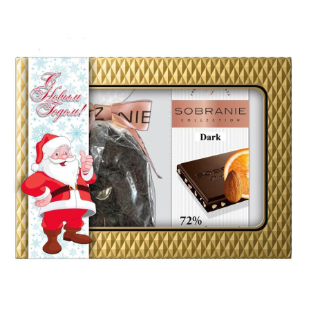 Кофе растворимый Sobranie Italica 100 г + шоколад Rich молочный с  орехами 70 г