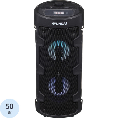 Акустическая система Hyundai H-MC160 чёрная с подсветкой Акустическая система Hyundai H-MC160 чёрная с подсветкой