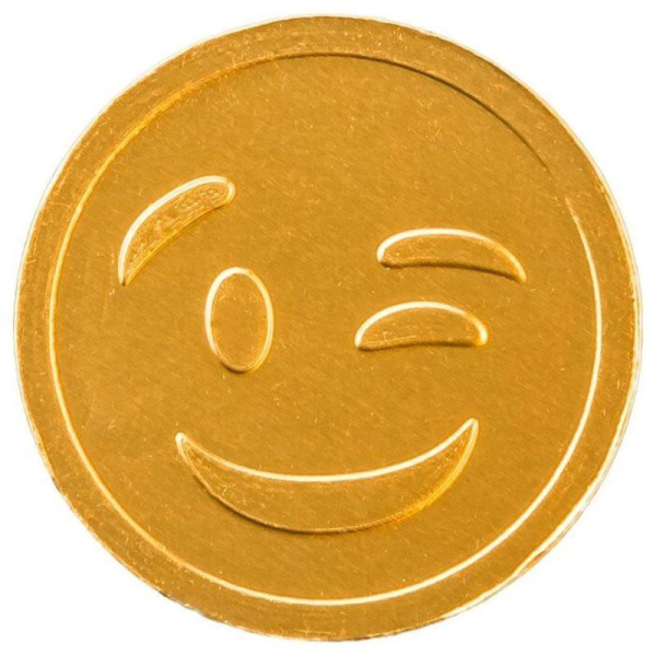 Шоколадный набор Монетный двор Смайлик 6 г (в банке 50 штук)
