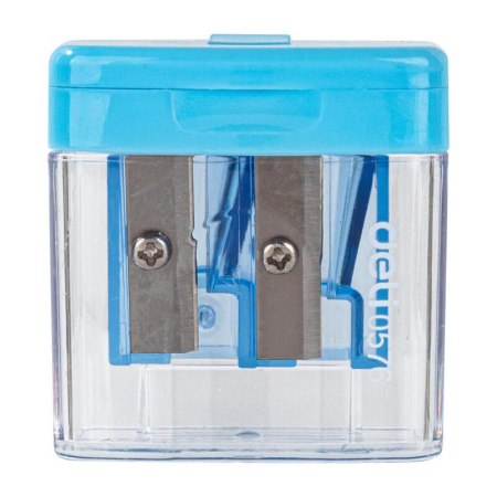 Точилка для карандашей Deli E0576 Cubic с контейнером пластиковая Точилка для карандашей Deli E0576 Cubic с контейнером пластиковая