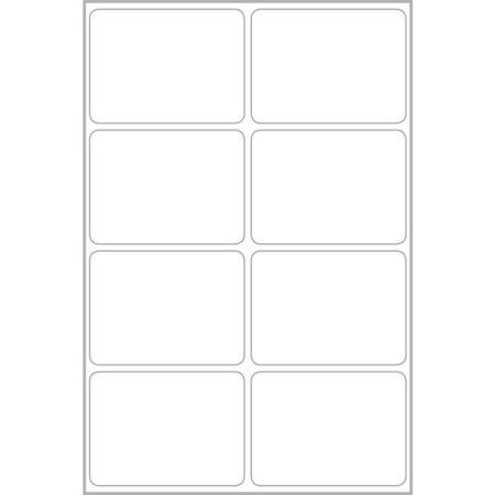 Этикетки самоклеящиеся Avery Zweckform Living  всепогодные белые 47.5x35 мм (8-4 штуки на листе A4, 24 листа в упаковке)