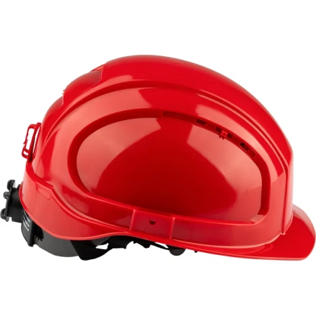 Каска защитная TOPFORT Универсал 303 красная с храповым механизмом