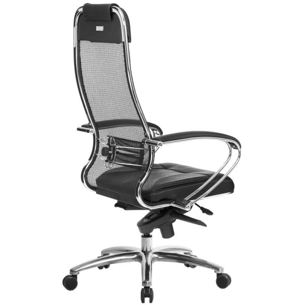 Кресло для руководителя Метта Samurai SL-1.04 черный (NewLeather/сетка, металл)