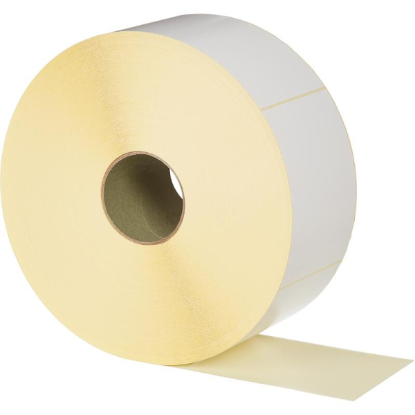 Термотрансферные этикетки 100х150 мм бумажные полуглянцевые (диаметр  втулки 76 мм, 2 рулона по 3000 этикеток)