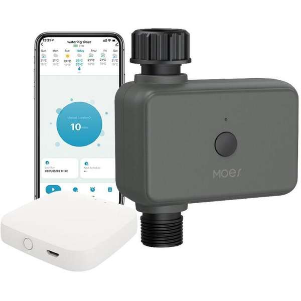 Кран MOES Bluetooth серый (BWV-YC)