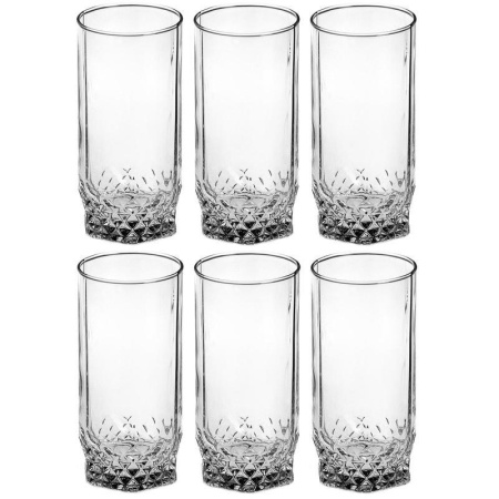 Стакан пивной Pasabahce Вальс стеклянный 440 мл (6 штук в упаковке)