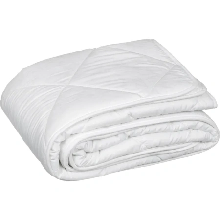 Одеяло Luscan 2-спальное 200х220 см стёганое с кантом белое