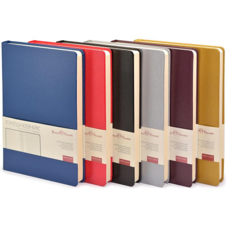 Ежедневник недатированный Bruno Visconti Megapolis искусственная кожа А5  160 листов красный (142x214 мм) Ежедневник недатированный Bruno Visconti Megapolis искусственная кожа А5  160 листов красный (142x214 мм)