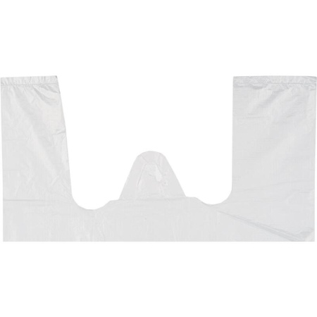 Пакет-майка ПНД 12 мкм белый (25+12х45 см, 200 штук в упаковке) Пакет-майка ПНД 12 мкм белый (25+12х45 см, 200 штук в упаковке)