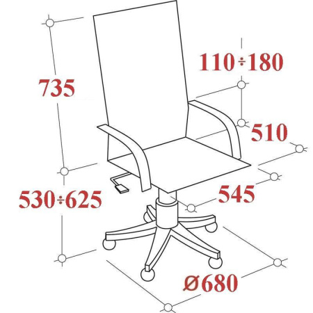 Кресло игровое Viking 7 Knight темно-серое/черное (искусственная кожа/ткань, металл)