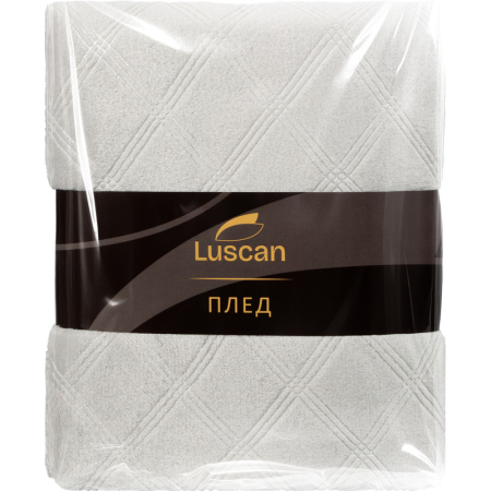 Плед Luscan микрофибра 150х200 см серый фактурный
