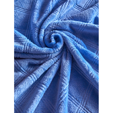 Плед Luscan микрофибра 200x220 см синий