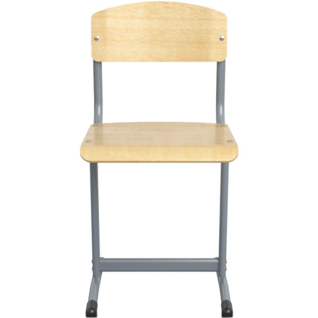 Стул ученический Универсал натуральный/серый рост 6