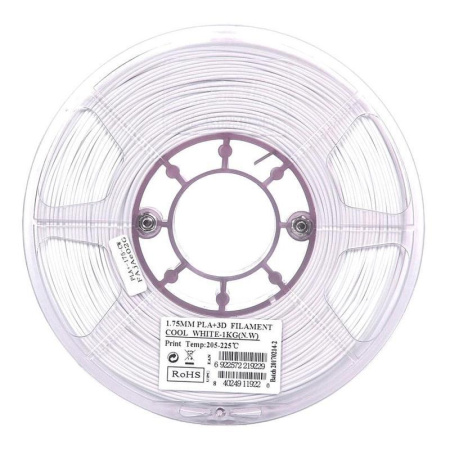 Пластик PLA+ для 3D-принтера ESUN белый 1,75 мм 1 кг