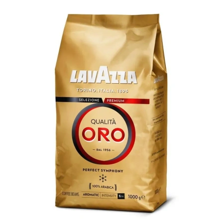 Кофе в зернах Lavazza Qualita Oro арабика 100% 1 кг (пакет)