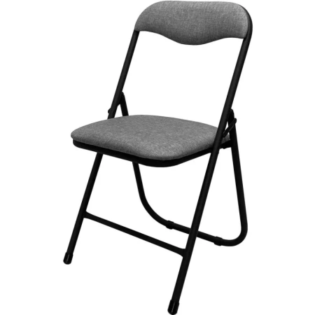 Стул складной РС 04 серый/черный (ткань)