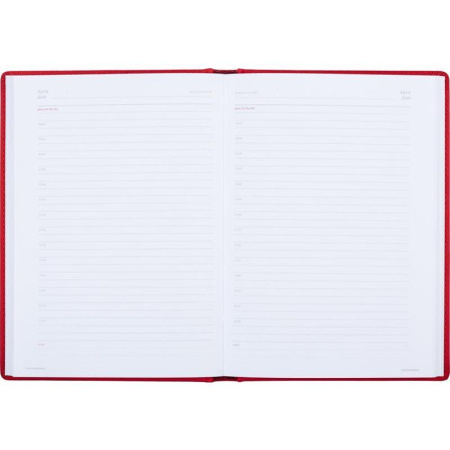 Ежедневник недатированный Attache Velvet искусственная кожа Soft Touch  A5+ 136 листов красный (146х206 мм)