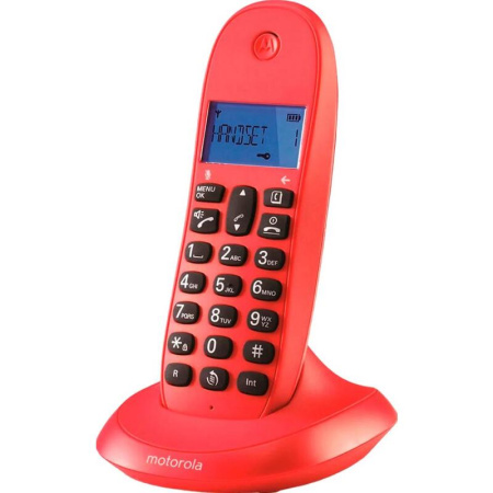 Радиотелефон Motorola C1001LB+ красный