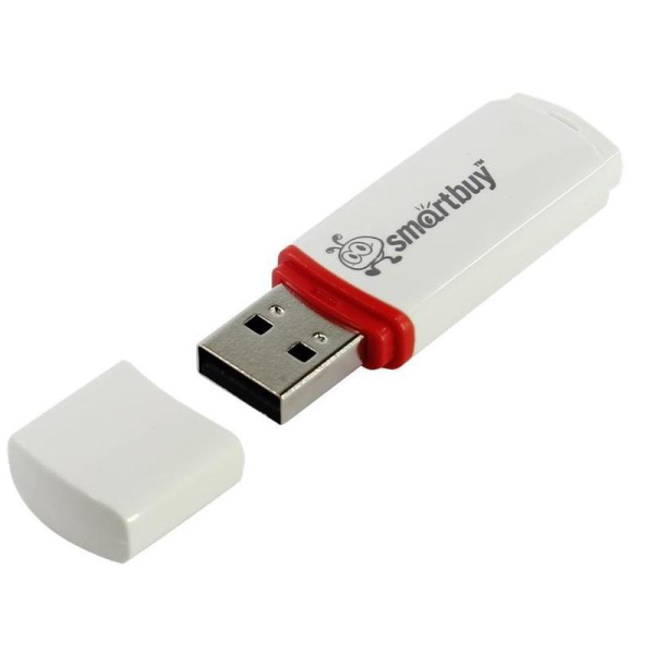 Флеш-память SmartBuy Crown 8Gb USB 2.0 белая