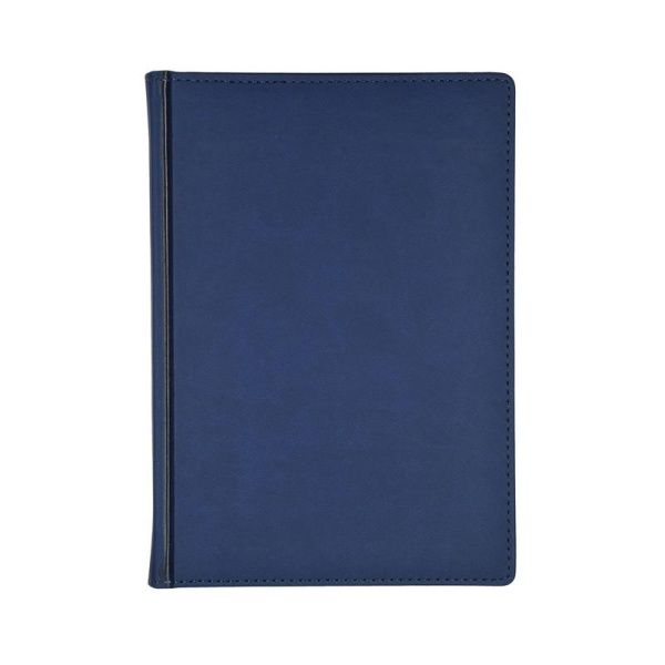 Ежедневник недатированный Attache Velvet искусственная кожа Soft Touch  A5+ 136 листов темно-синий (145х205 мм)
