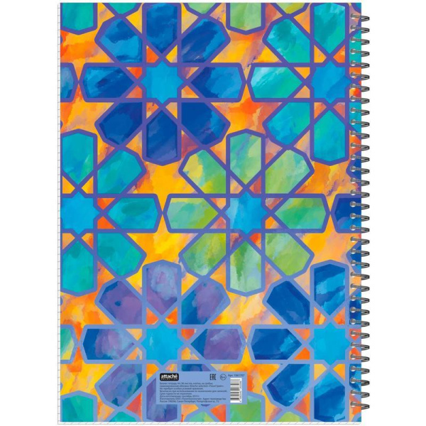 Бизнес-тетрадь Attache Selection Travel Spain А4 96 листов разноцветный в клетку на спирали (203х290 мм)