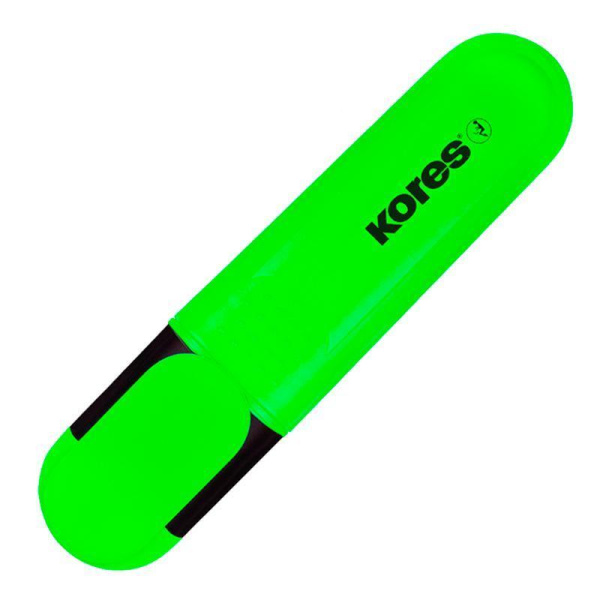 Текстовыделитель Kores Bright liner Plus зеленый (толщина линии 0.5-5 мм)