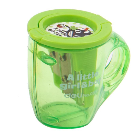 Точилка для карандашей Deli Cup E0551 с контейнером пластиковая