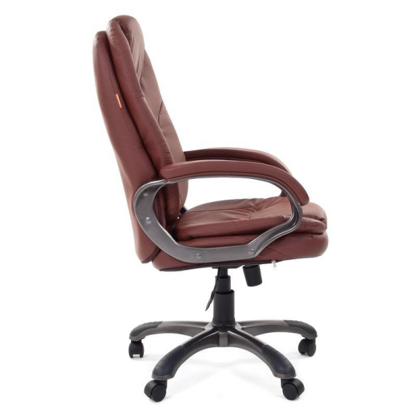 Кресло для руководителя Chairman 668 коричневое (искусственная кожа, пластик)