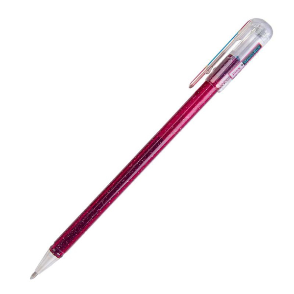 Ручка гелевая Pentel Hybrid Dual Metallic 1 мм хамелеон розовый/синий