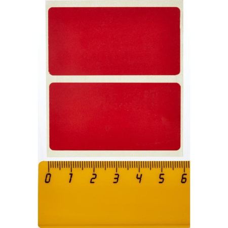 Термоэтикетки 58х30 мм Eco без печати красные (700 этикеток в рулоне) Термоэтикетки 58х30 мм Eco без печати красные (700 этикеток в рулоне)