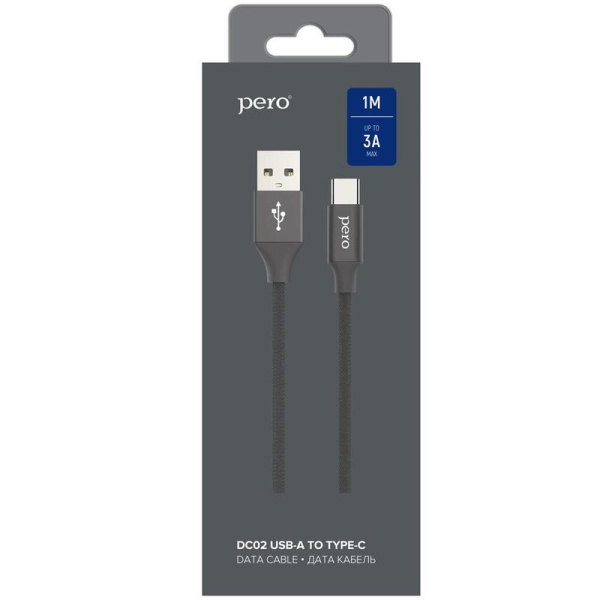 Кабель Pero USB A - USB Type-C 1 м (4603740875349)