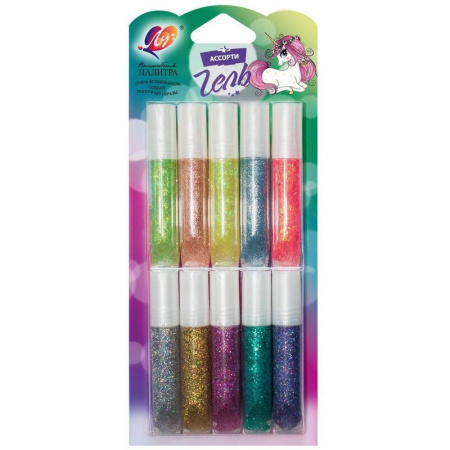 Набор для творчества Луч Гель декоративный с блестками
