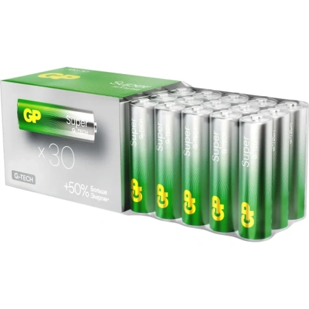 Батарейки GP пальчиковые АА LR6 (30 штук в упаковке)