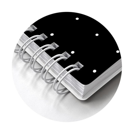 Бизнес-тетрадь Attache Comfort А5 96 листов черная в клетку на спирали  (156х207 мм) Бизнес-тетрадь Attache Comfort А5 96 листов черная в клетку на спирали  (156х207 мм)