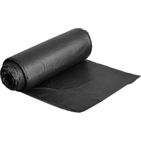 Мешки для мусора на 60 л черные (ПНД, 10 мкм, в рулоне 25 шт, 60х80 см) Мешки для мусора на 60 л черные (ПНД, 10 мкм, в рулоне 25 шт, 60х80 см)