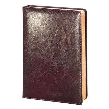 Ежедневник датированный 2021 год InFolio Challenge искусственная кожа A5 176 листов бордовый (140x200 мм)