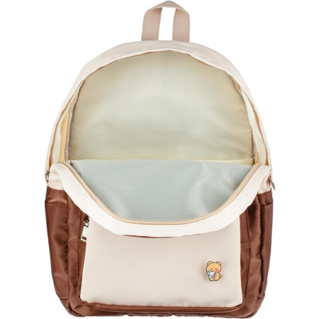 Рюкзак школьный №1 School Мишка бежевый