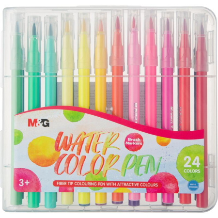 Фломастеры M&G 24 цвета смываемые Фломастеры M&G 24 цвета смываемые