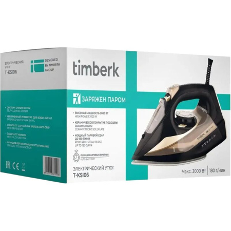 Утюг Timberk T-KSI06 черный