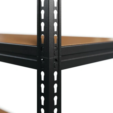 Стеллаж металлический Металл-Завод чёрный 5 полок 750x350x1800 мм