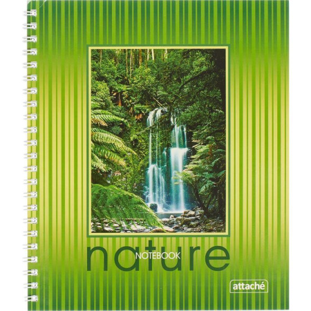 Тетрадь общая Attache (А5, 60 листов, клетка, на спирали)