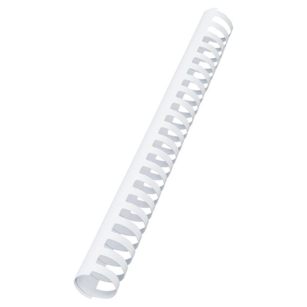Пружины для переплета пластиковые GBC 28 мм белые (50 штук в упаковке)