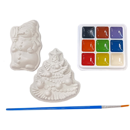 Набор Десятое королевство Новогодние магниты из гипса под роспись