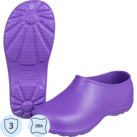 Галоши рабочие женские Evart Лаура ЭВА фиолетовые размер 36