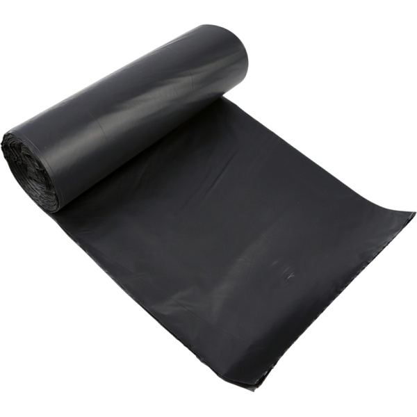 Мешки для мусора 240 л черные (ПВД 30 мкм, 10 штук в рулоне)