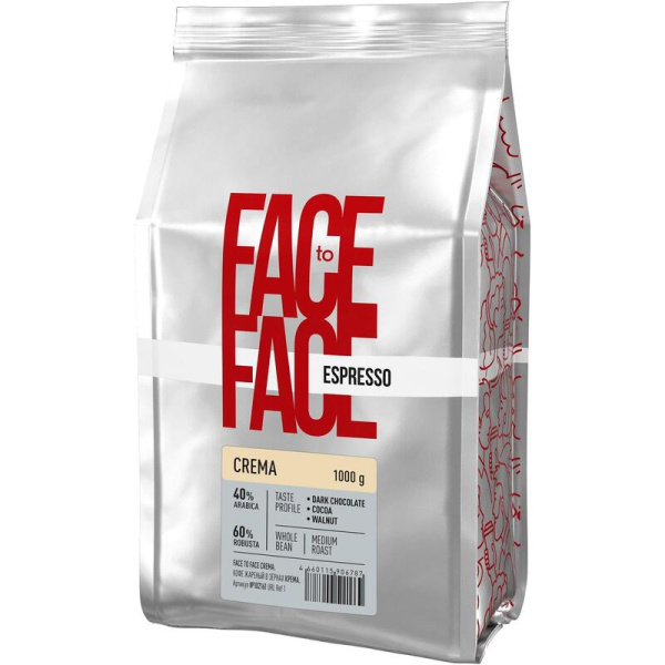 Кофе в зернах Face to Face Crema 1 кг