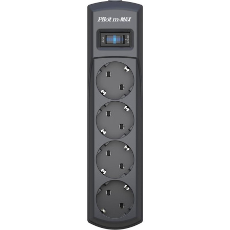 Сетевой фильтр PILOT m MAX на 4 розетки 10 метров